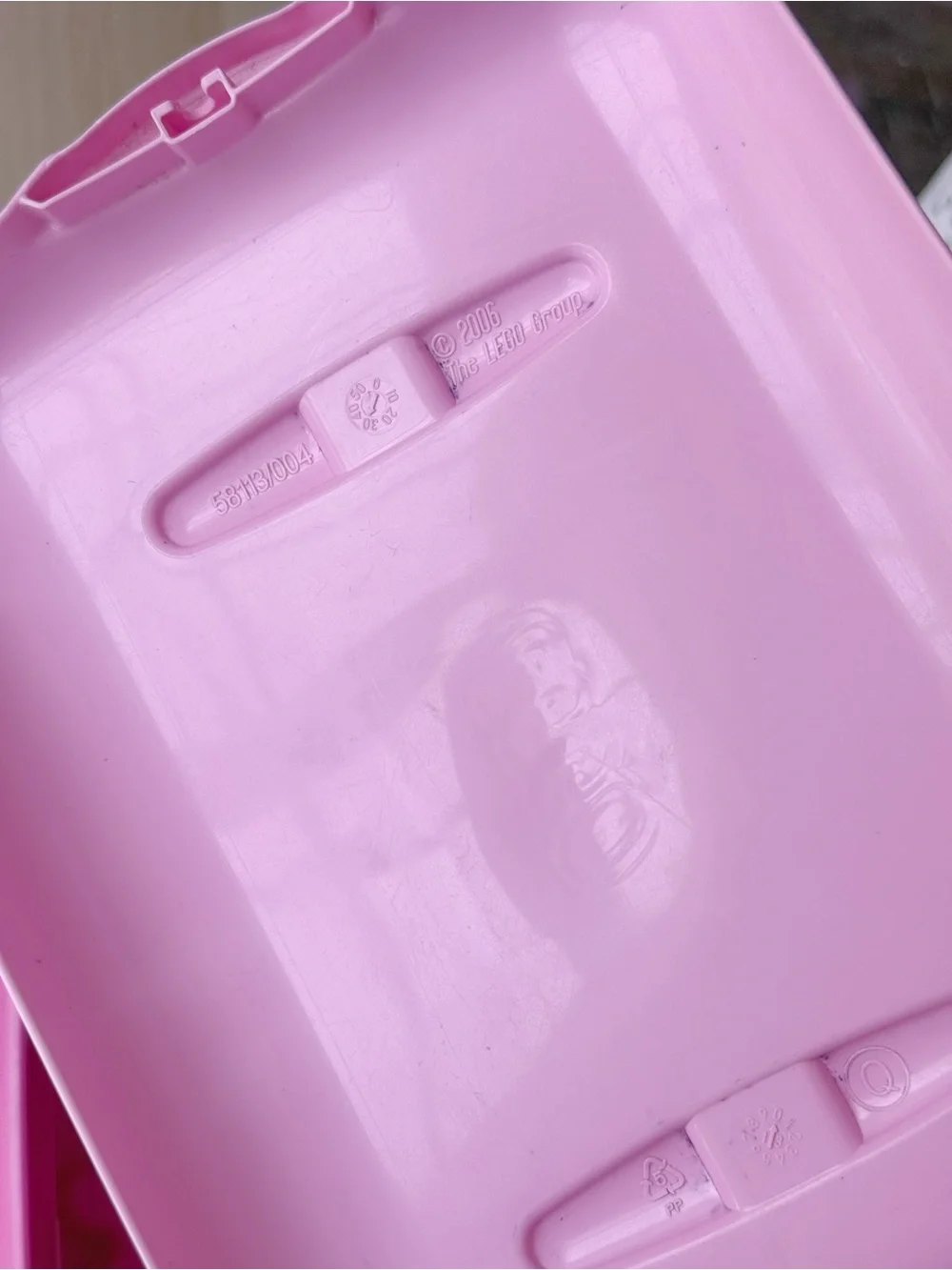 Lego | 4625 EMPTY Pink Storage Bin Tub (No Bricks) Latching 2006 GUC Vintage